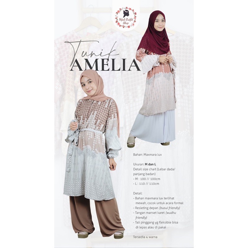 Tunik Amelia / tunik hijab