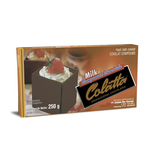 

COLATTA COKLAT COMPOUND KEMASAN 250gram