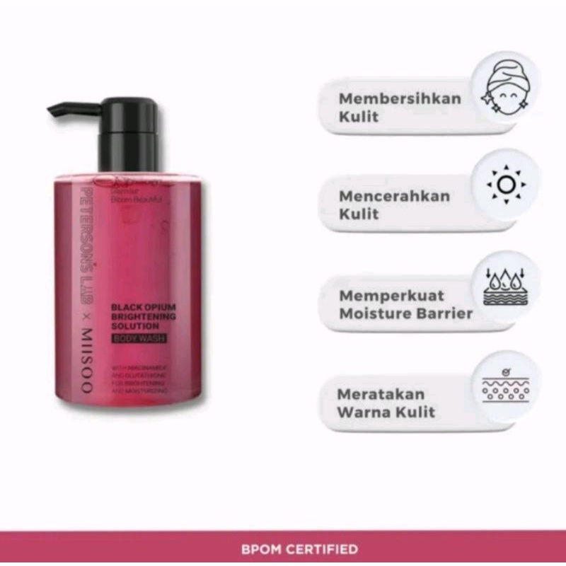 PETERSON'S LAB BODY WASH ROMANTIC WISH AND FRESSIA SABUN MANDI BLACK OPIUM KERATIN SHAMPOO ANTI OIL 420ml