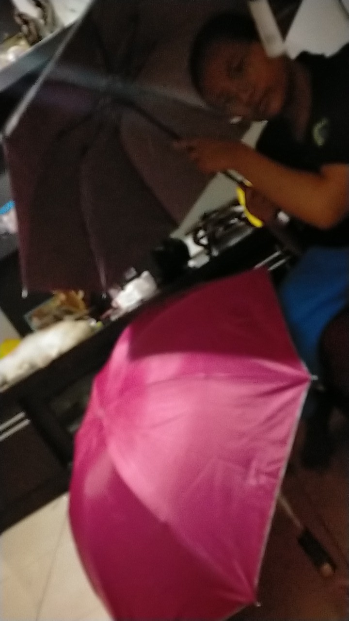 Payung Lipat 3 Sky Lapisan Silver Promosi - A3-16