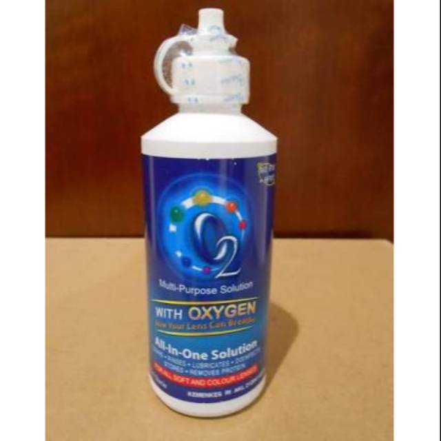 Cairan Softlens O2 160 ml  NEW LABEL + BOTOL / Solution O2 + With Oxygen