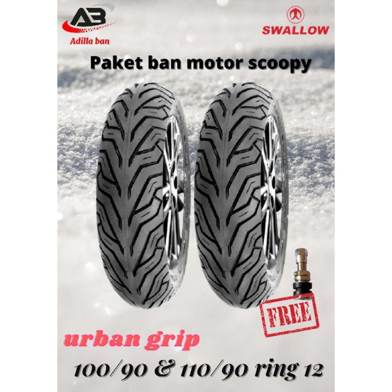 PAKET BAN MOTOR SCOOPY SWALLOW FREE PENTIL TUBELESS