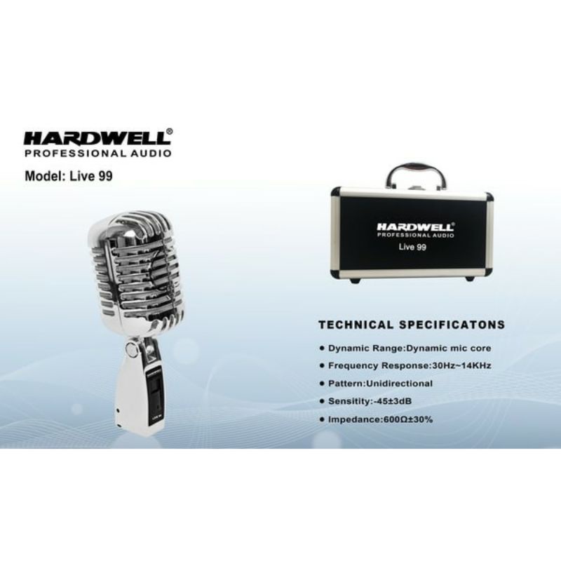 Mic Wireless Original Hardwell LIVE 99 hardcase