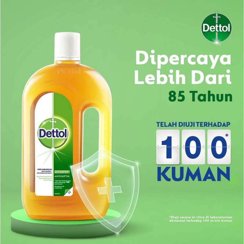 DETTOL ANTISEPTIK CAIR - PEMBUNUH KUMAN BAKTERI PENYEBAB PENYAKIT DETOL