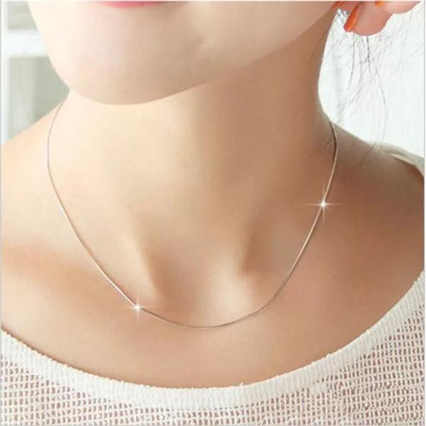 Kalung EMAS Pria Wanita Titanium Anti Karat Selamanya 1mm