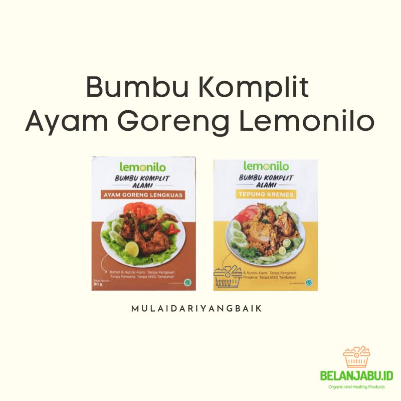 Bumbu Komplit Alami Lemonilo Ayam Goreng Lengkuas & Tepung Kremes