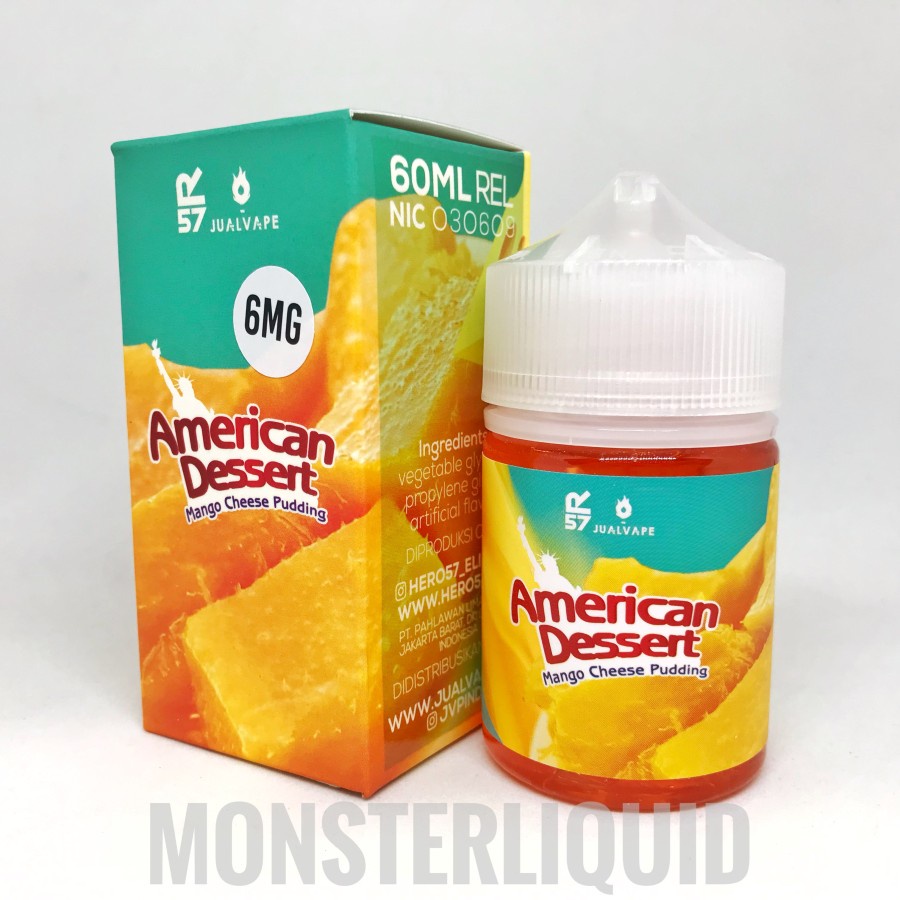 AMERICAN DESSERT V3 MANGO CHEESE PUDDING BY R57 X JVP 6MG 60ML