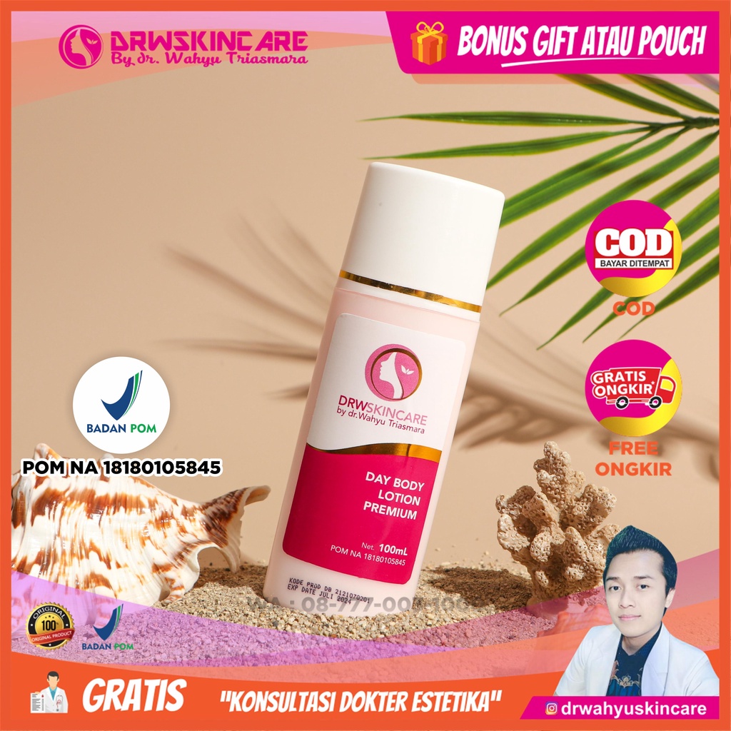 Day Body Lotion Foundation DRW SKINCARE / Lotion Siang Pemutih / Whitening , Handbody Pemutih Badan,