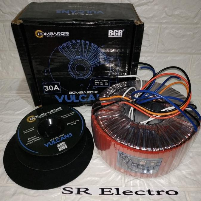 Trafo Toroid Donat Bombardir VULCANS 30A CT 62V