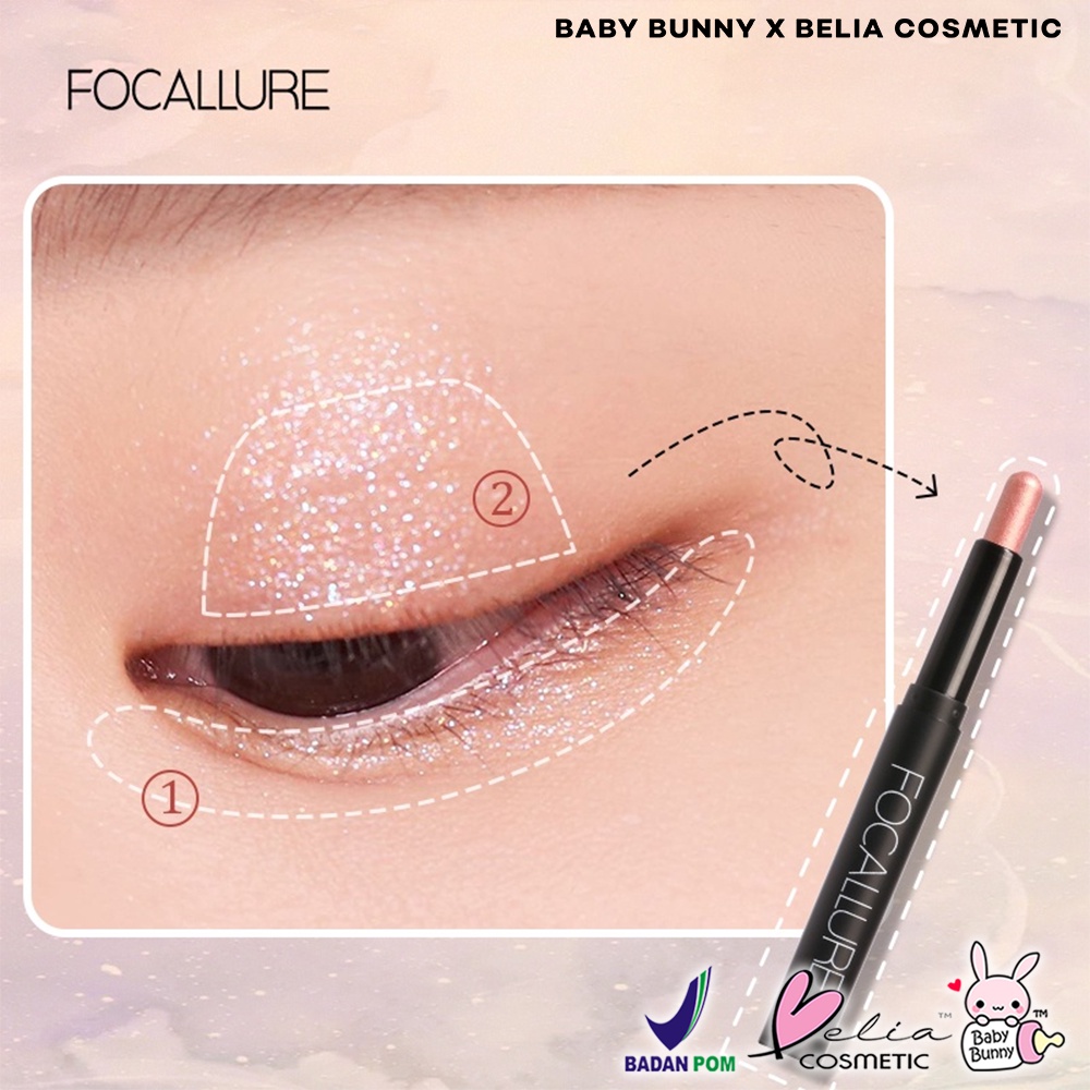 ❤ BELIA ❤ FOCALLURE Eyeshadow Pencil FA38 | Pigmented | Tahan Lama | Waterproof | Eyeshadow Pensil | BPOM