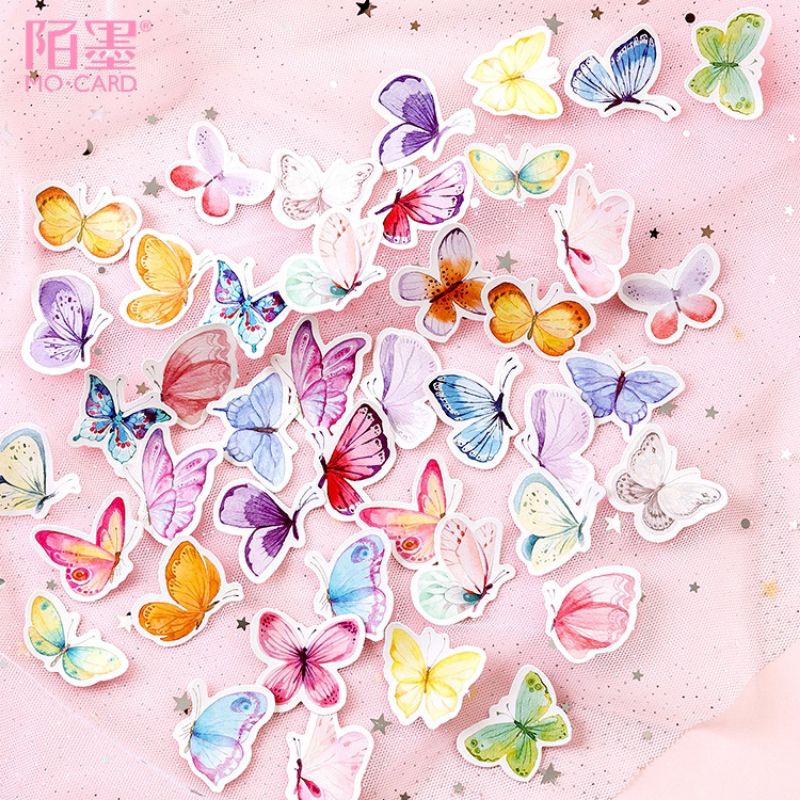 Sticker Butterfly 46pcs