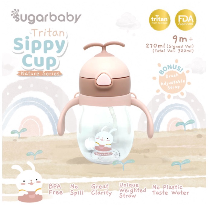 Sugar Baby TRITAN Sippy Cup Nature Series (270/320 ml,9mo+) Botol Minum Bayi Anak CBKS