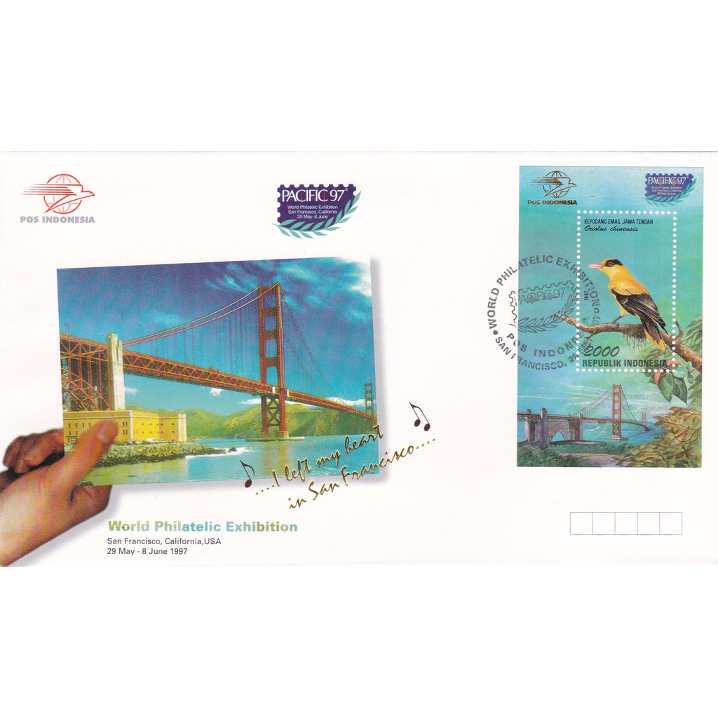 

SHP World Philatelic Exhibition San Fransisco USA Perangko Indonesia (1997)