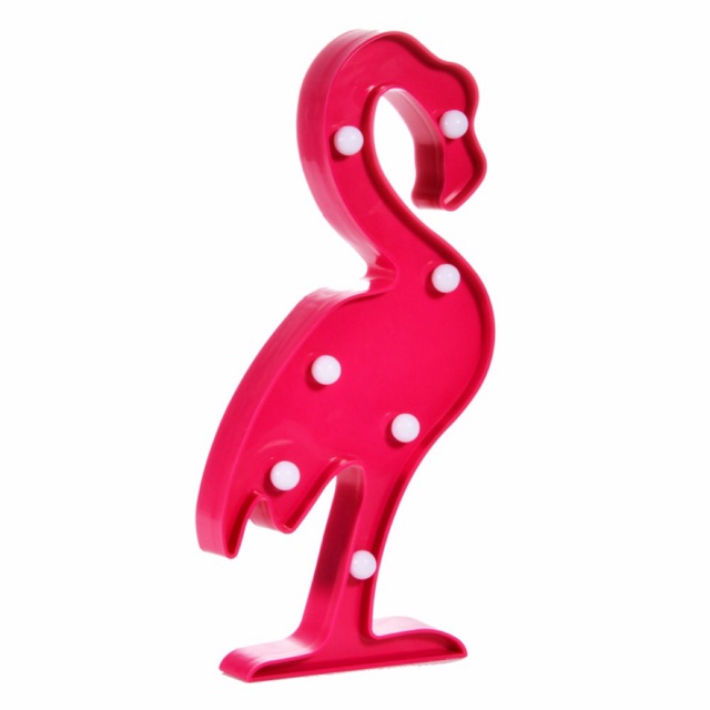 Lampu Dekorasi Marquee Light LED - Model Flamingo - Red