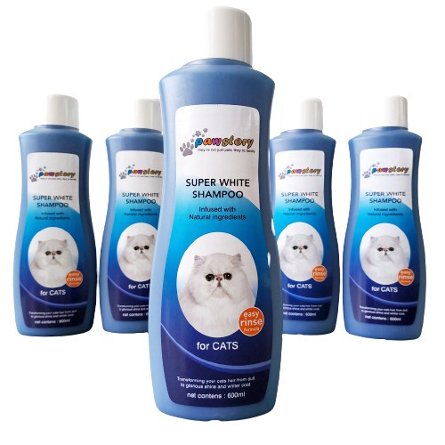 Pawstory - Cat Super White 600ml / Shampo Kucing Bulu Putih Murah