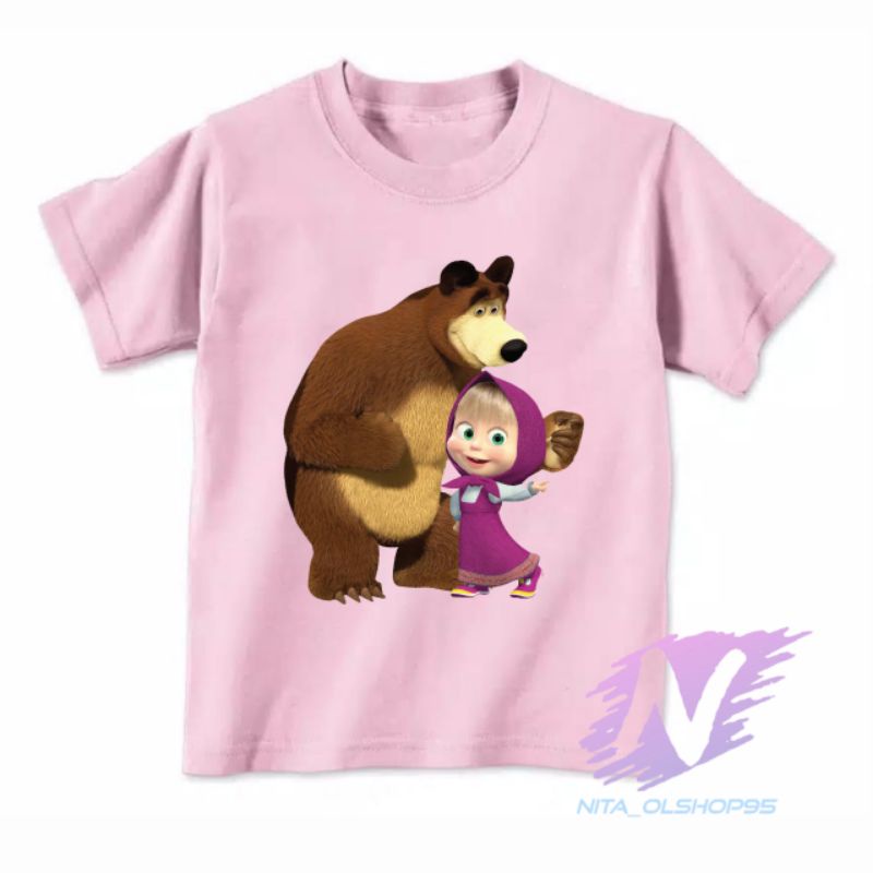 kaos anak marsa and the bear baju kaos anak masha