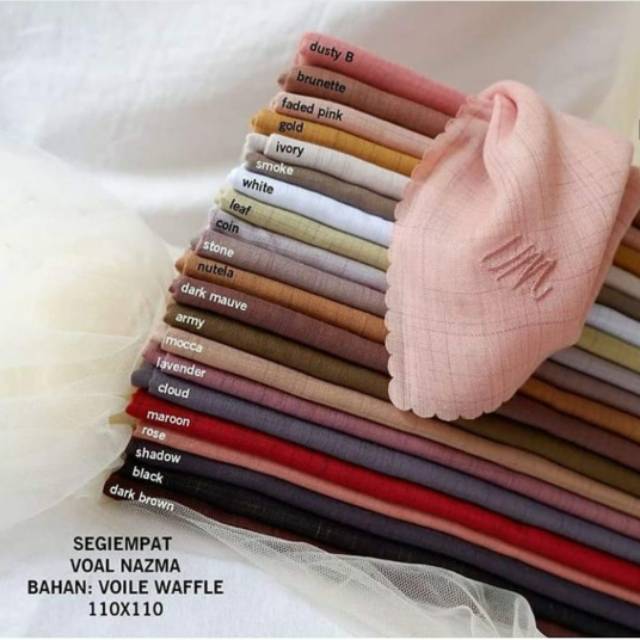 Segiempat voal nazma (10 pcs)