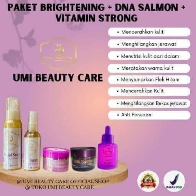 PAKET lengkap dari UMI BEAUTY CARE SKINCARE BPOM