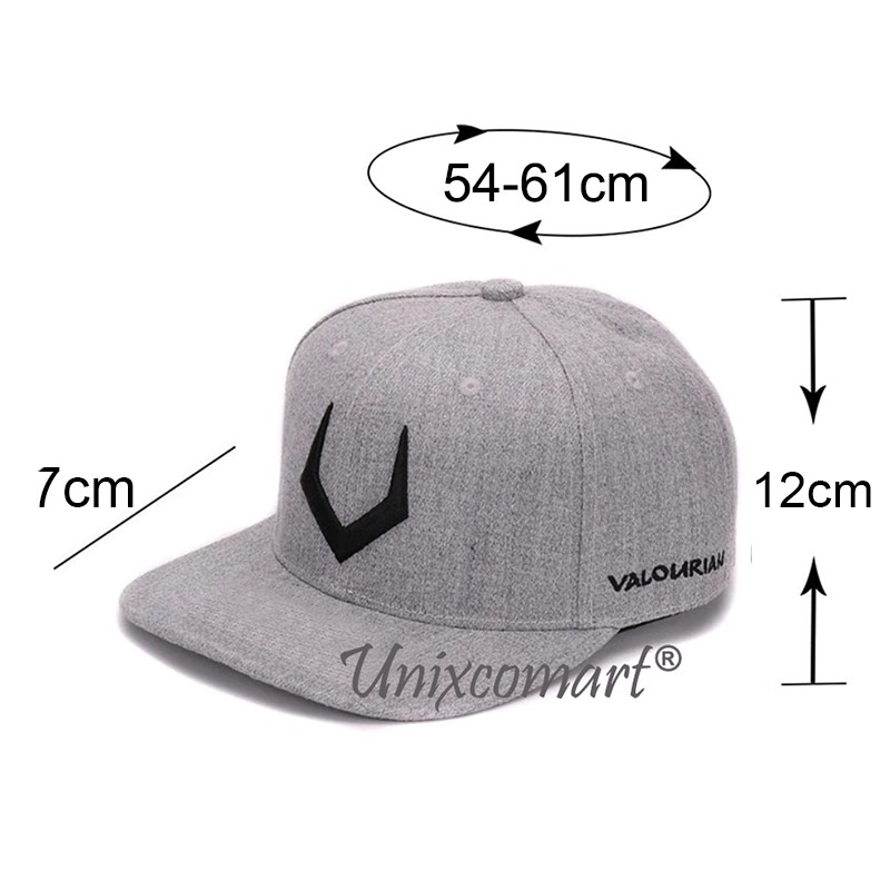 Valourian Topi Snapback Baseball Hat Cap Casual Sport Dewasa