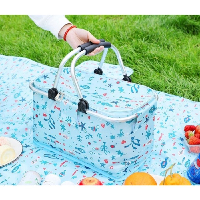 FMFIT Tas Keranjang Bekal Piknik Termal Thermal Aluminium Picnic Cooler