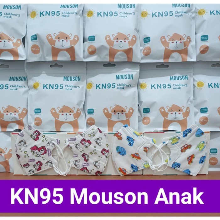 Mouson Masker KN95 Anak isi 10pcs