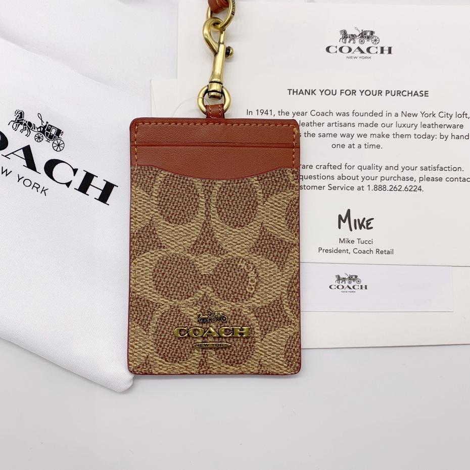 

Paling Diminati.. Coach Metal Logo Card Holder ID Lanyard Name Tag Pro Edition