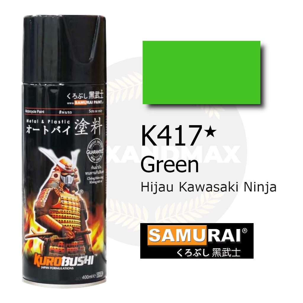 Samurai Paint Green K417 Hijau Ninja 400 ml - Cat Semprot