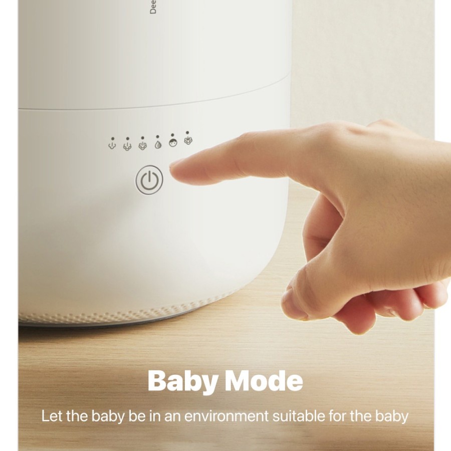 Deerma RZ100 Thermal Distillation Humidification Smart Humidifier 2.3L Safe for baby and mother Minimalis