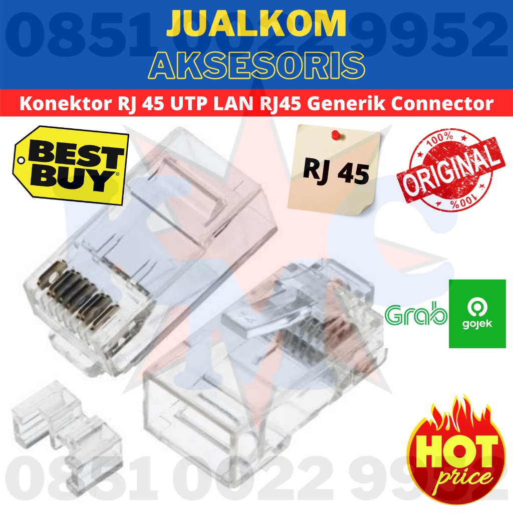 RJ - 45 ORI AMP CAT 5/BUNGKUS (ISI 50 PCS)/ COMMSCOPE