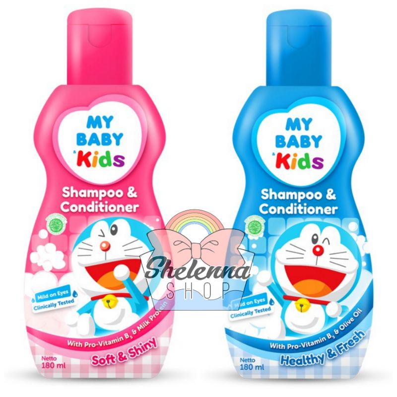 My Baby Kids Shampoo and Conditioner Healthy Fresh Blue / Soft and Shiny Pink / BODY WASH 180ml