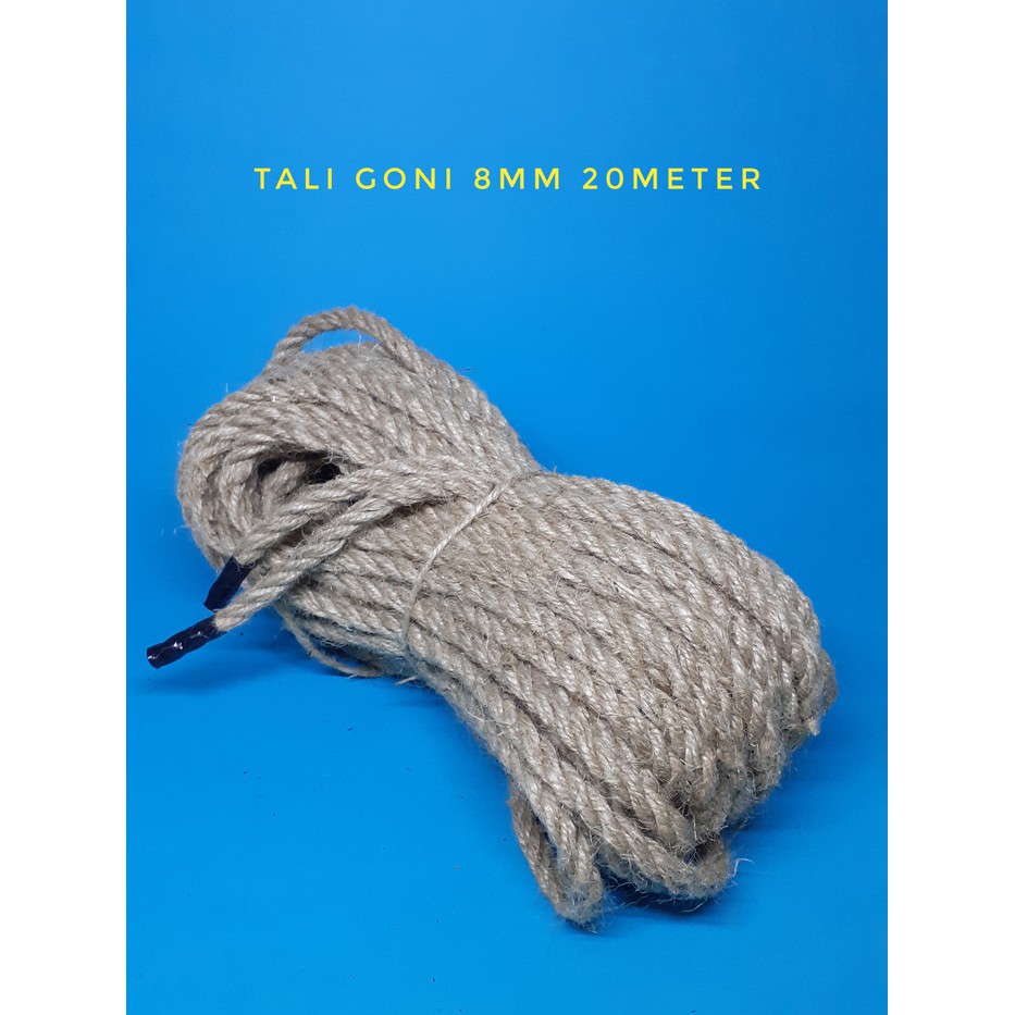 

Tali Tambang Goni/ Rami ukuran 8mm 20 Meter
