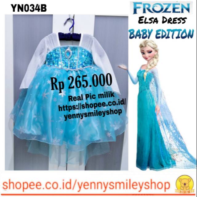 Frozen elsa baby dress YN034B Elsa baby