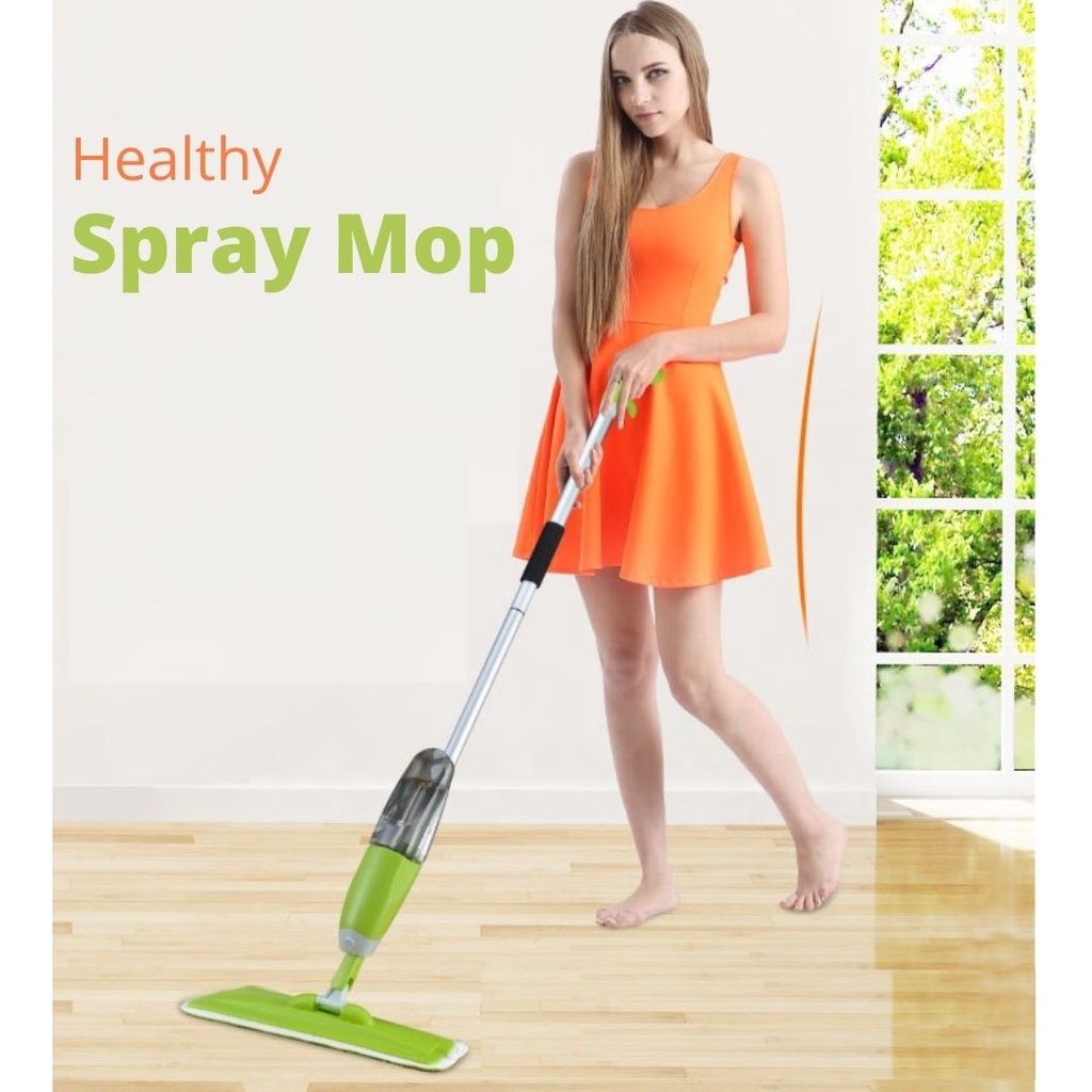 SPRAY MOP Tongkat Pel semprot air (BOLDe Model) Water Alat Pel Lantai Semprot Microfiber Hemat Air