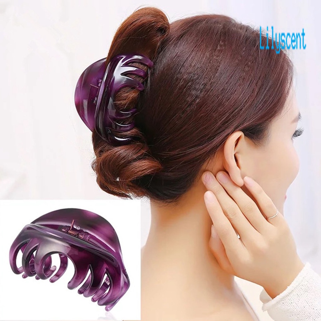 2pcs Jepit Rambut Elastis Bahan Resin Untuk Mandi