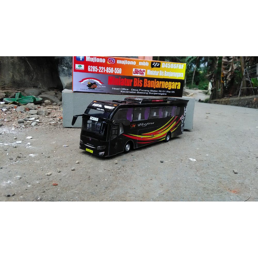 Miniatur Bus Bejeu | Miniatur Bus Indonesia Terbagus | Miniatur Bus Full Strobo | Miniatur Bus Keren
