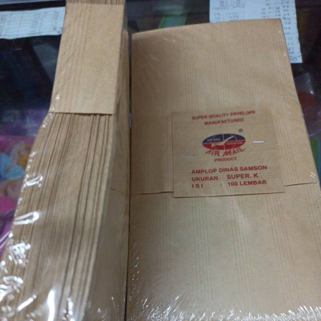 

HJK AMPLOP COKELAT KABINET, SUPER KABINET /AMPLOP GAJI AIRMAIL