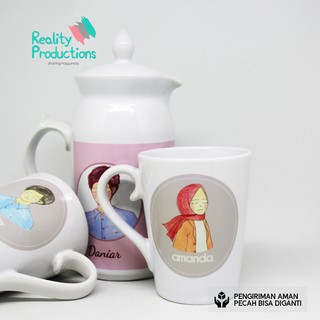 Paket Mug Couple Square dan Teko Mini untuk Kado Paket Mug Couple Square dan Teko Mini untuk Kado