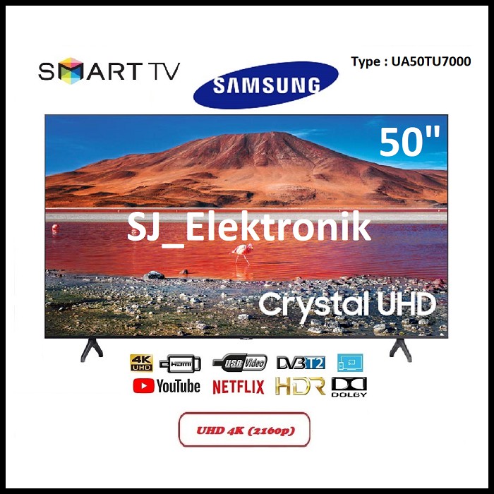 (KHUSUS LUAR KOTA) LED TV Samsung 50 Inch UA50TU7000 - 50TU7000 UHD 4K SmartTV