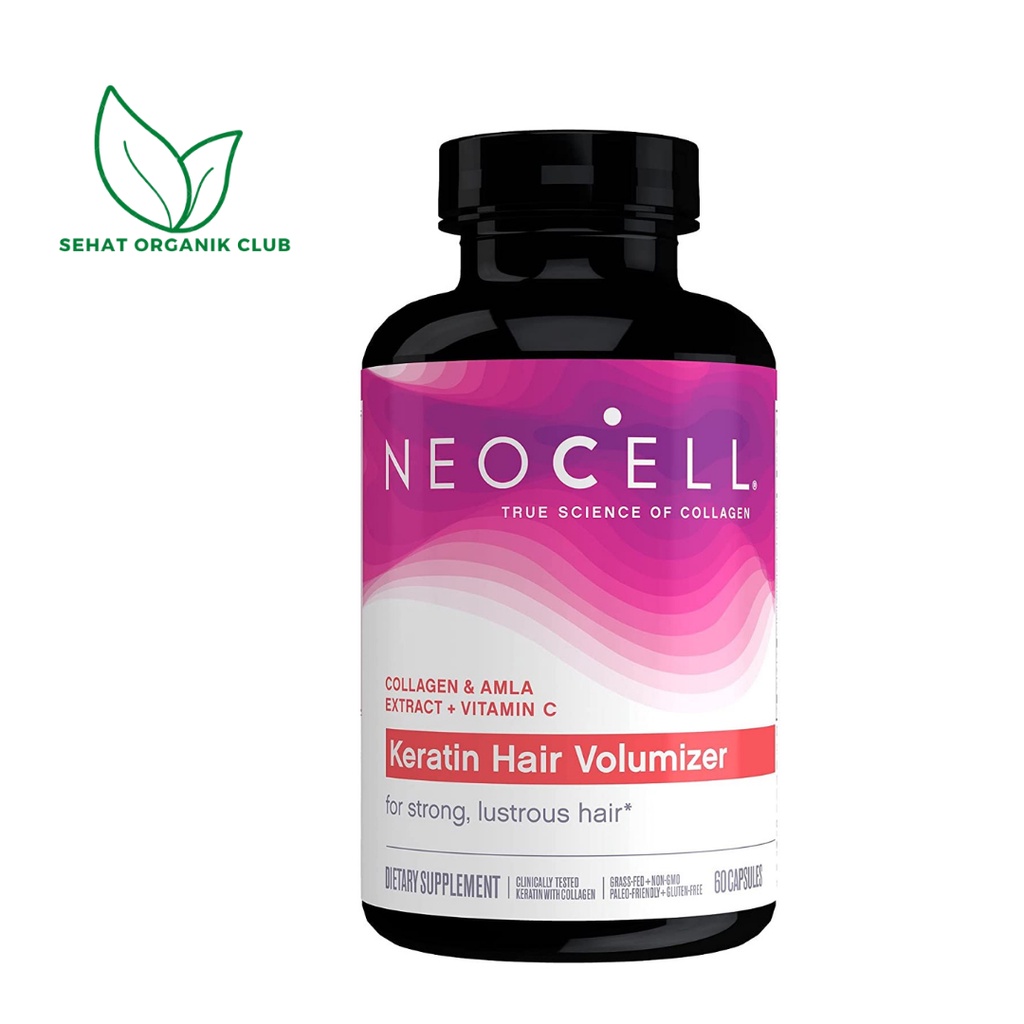 Neocell Keratin Hair Volumizer 60 Caps - Vitamin Penumbuh Rambut Neocell