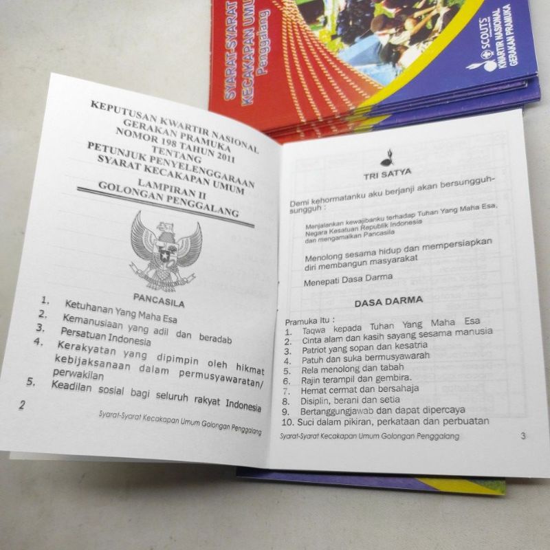 Buku saku pramuka Penggalang