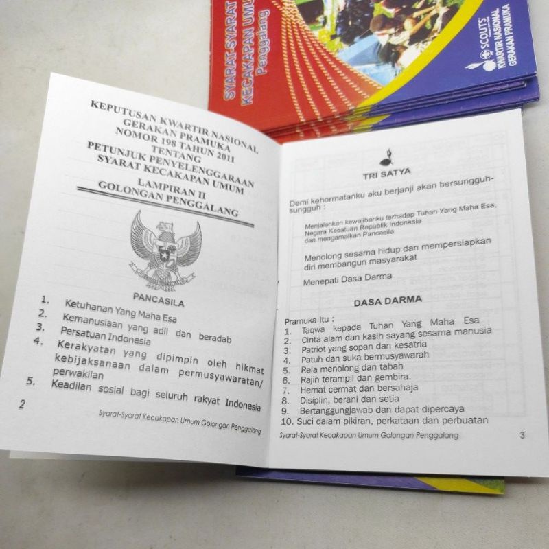 Buku saku pramuka Penggalang