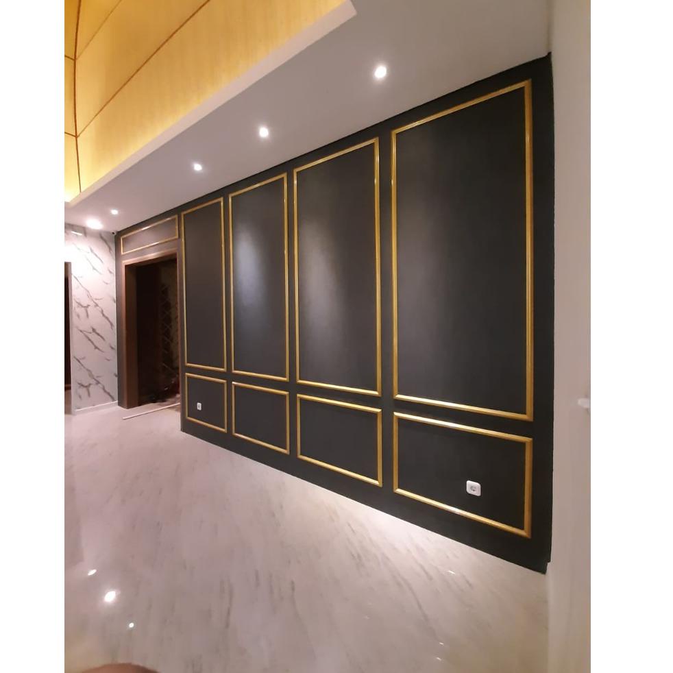Jual list kayu wall moulding wainscoting profil wall molding panel