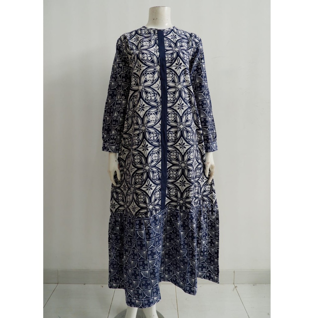 GAMIS ZAHARA BAJU LEBARAN| BAJU LEBARAN BATIK MUSLIMAH