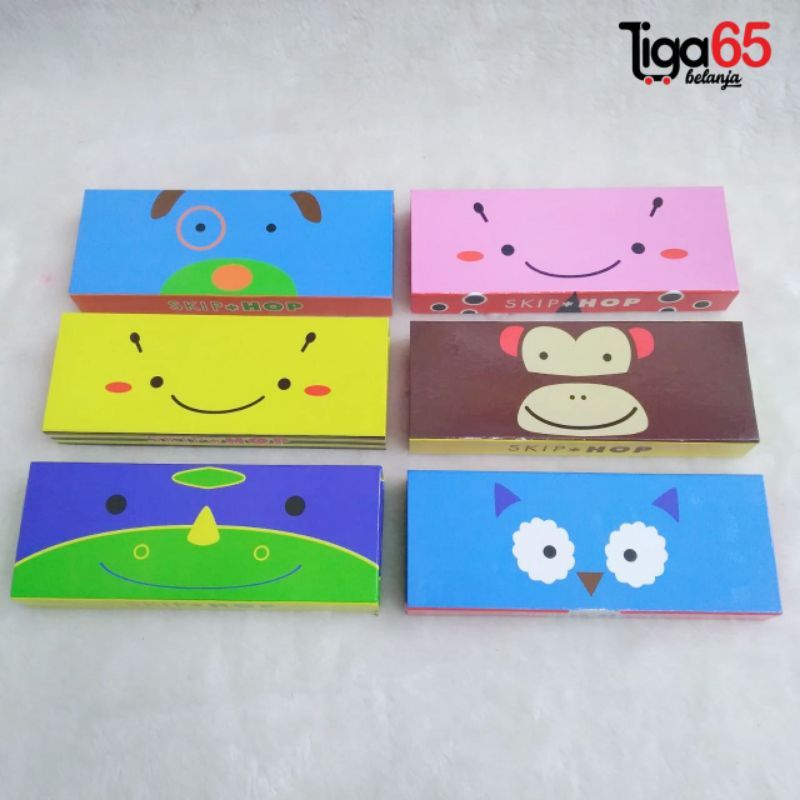 365 POUCH PENCIL BAG #40114 KOTAK Tempat Pensil / Pouch Penyimpanan pensil / Monster / Skiphops