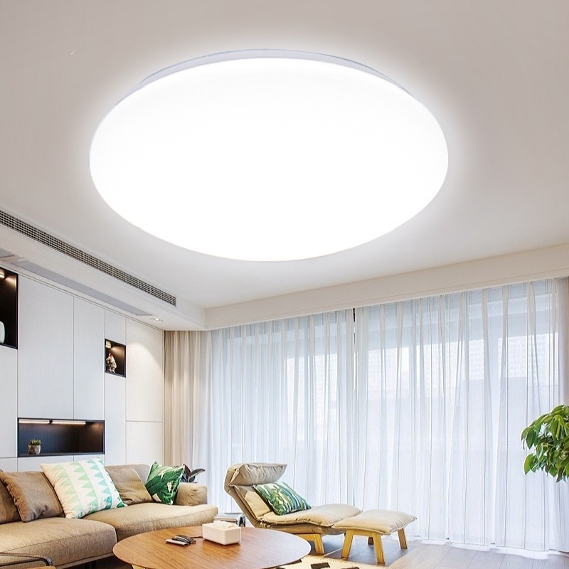 Golden LED Lampu Plafon / Ceilling Lamp / Lampu Ruang Tamu / Lampu Kamar Tidur / Ceiling Bulat White LED 12W