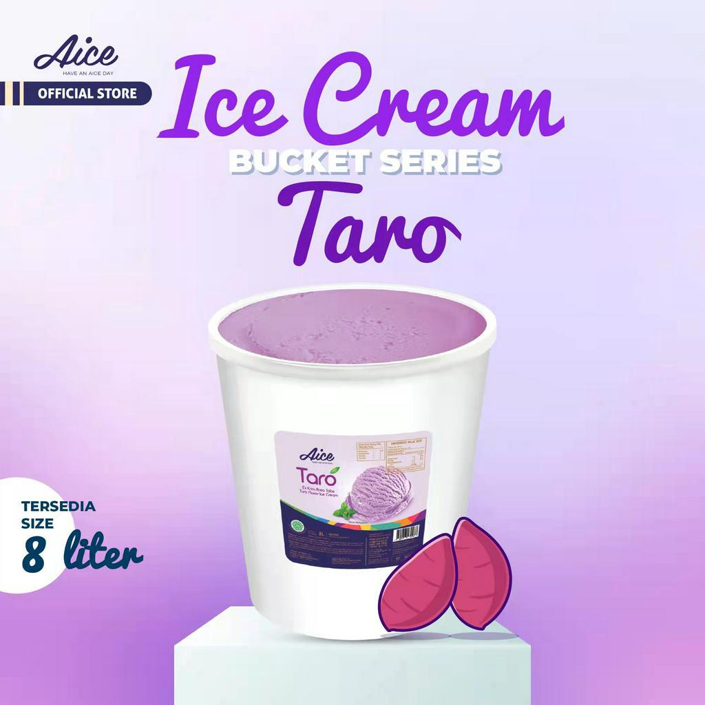 

AICE Taro Bucket 8 Liter Ice Cream Es Krim Ember 8L Eskrim