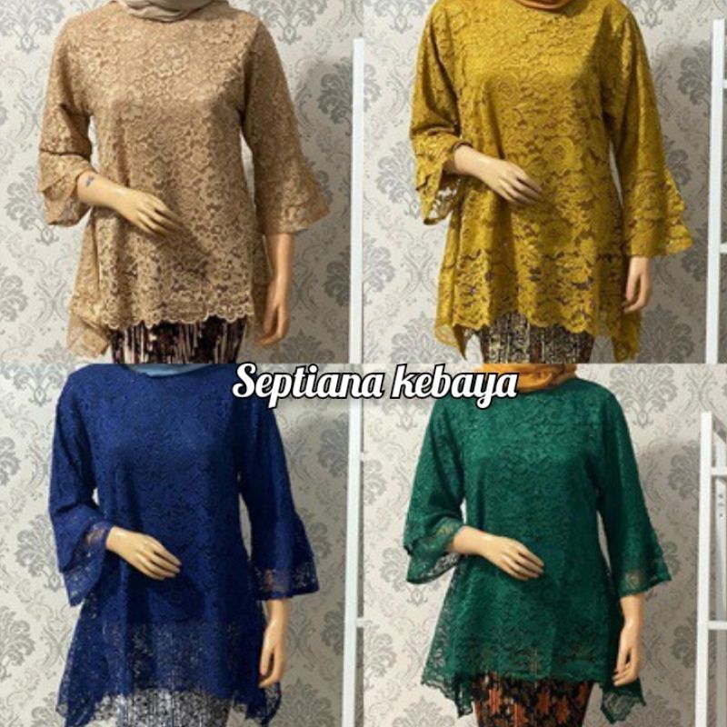 ATASAN KEBAYA BROKAT RINJANI / KEBAYA RINJANI MODERN / KEBAYA BROKAT/ KEBAYA BROKAT BIANCA