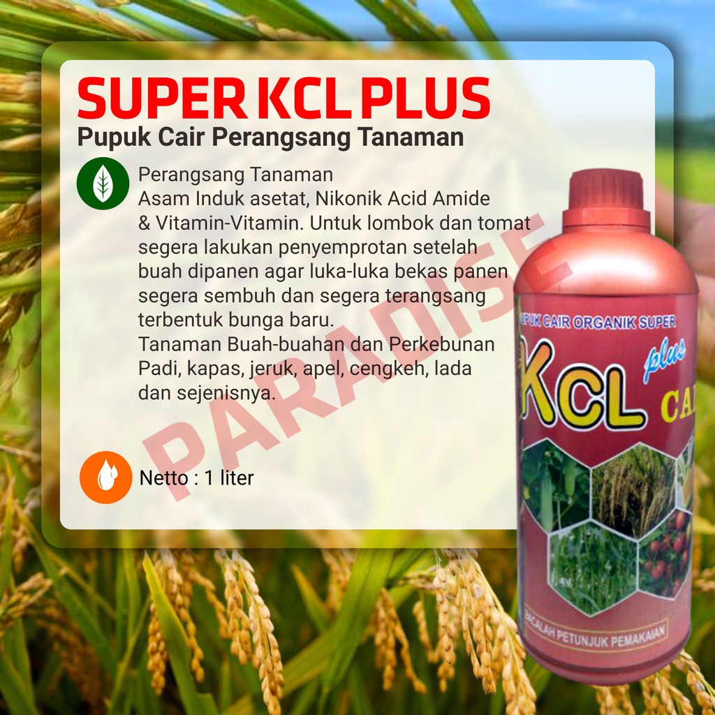 Pupuk Cair Organik Super KCL Plus ± 1 Liter