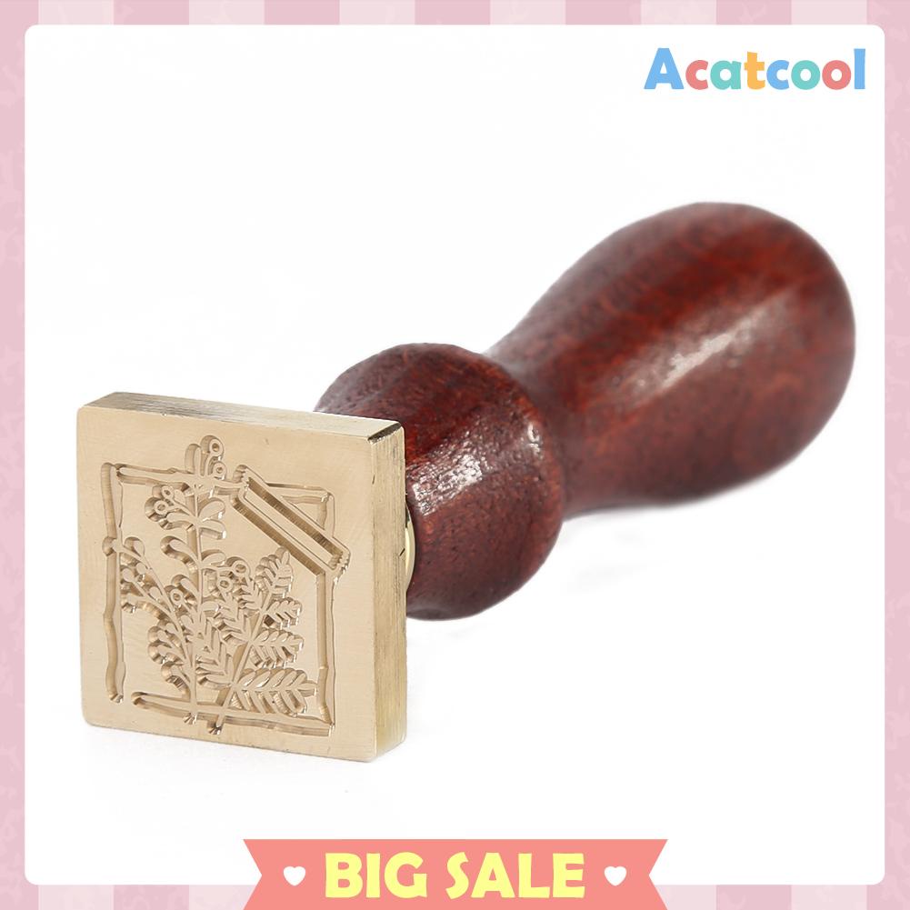 Stempel Segel Lilin Bentuk Persegi Motif Hewan Tanaman Gaya Retro Untuk Scrapbook