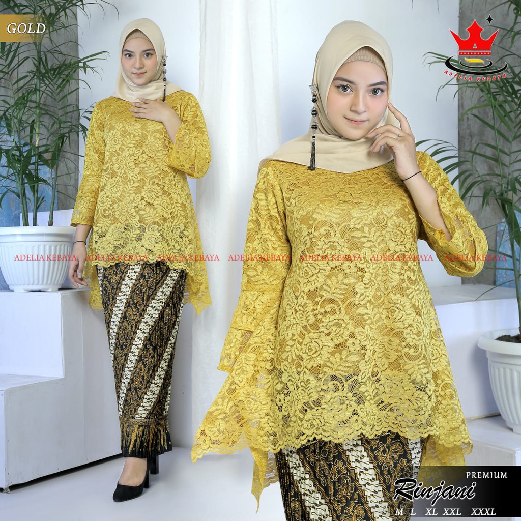 ADE> ORIGINAL BIG SIZE - KEBAYA RINJANI BRUKAT MODERN - KEBAYA BRUKAT JUMBO - BRUKAT KEBAYA JUMBO-6